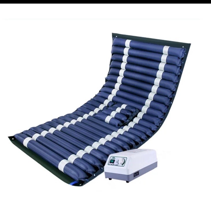 Alternating Air Pressure Mattress Pad W/ Electric Pump Blue & White