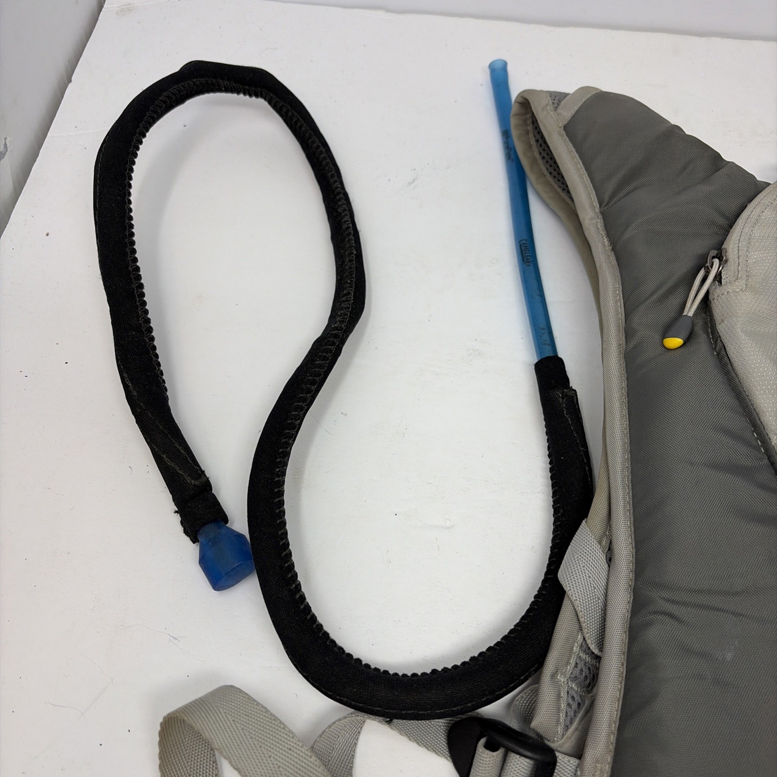 CamelBak CHARM Hydration Pack Outdoor Hiking Backpack Gray Tan Straw No Bladder