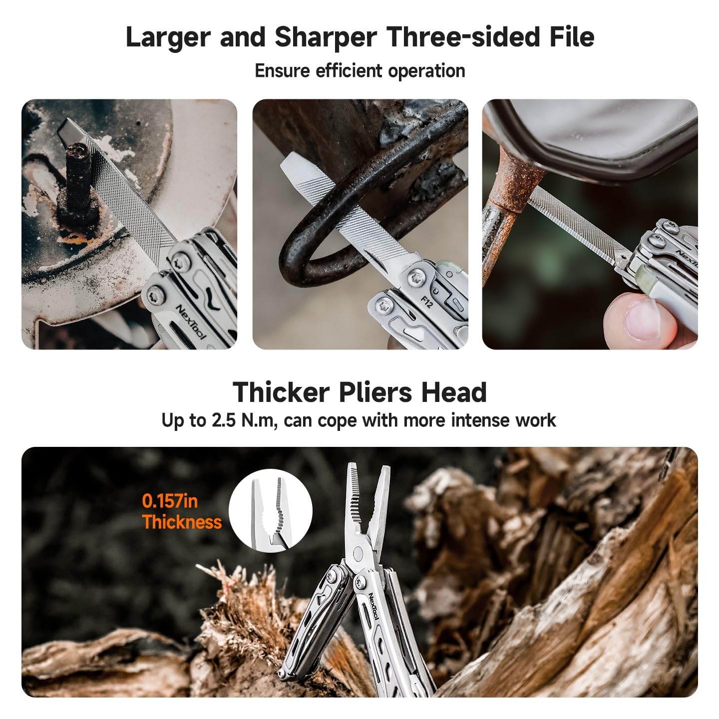 NexTool F12 Mini Multitool, 13-in-1 Keychain Multitool with Small,