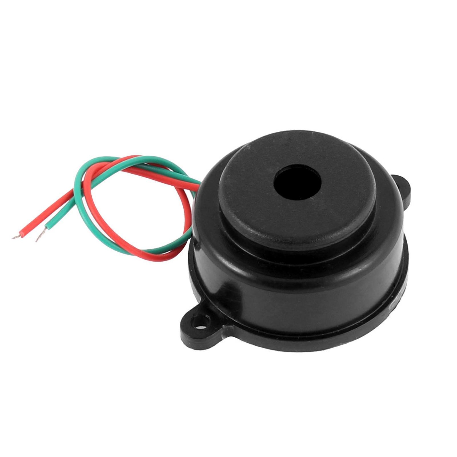 ZMQ-3522 2 Wire Electronic Industrial Sound Alarm Buzzer Black DC 6-15V