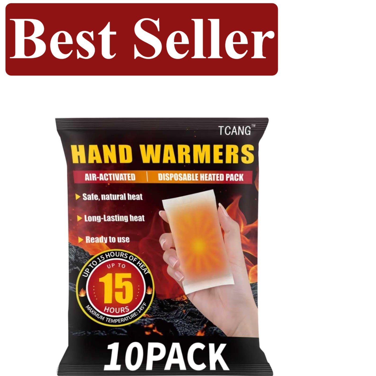 Long Lasting Odorless Hand Warmers - Ideal for Fishing, Hiking, and Sports