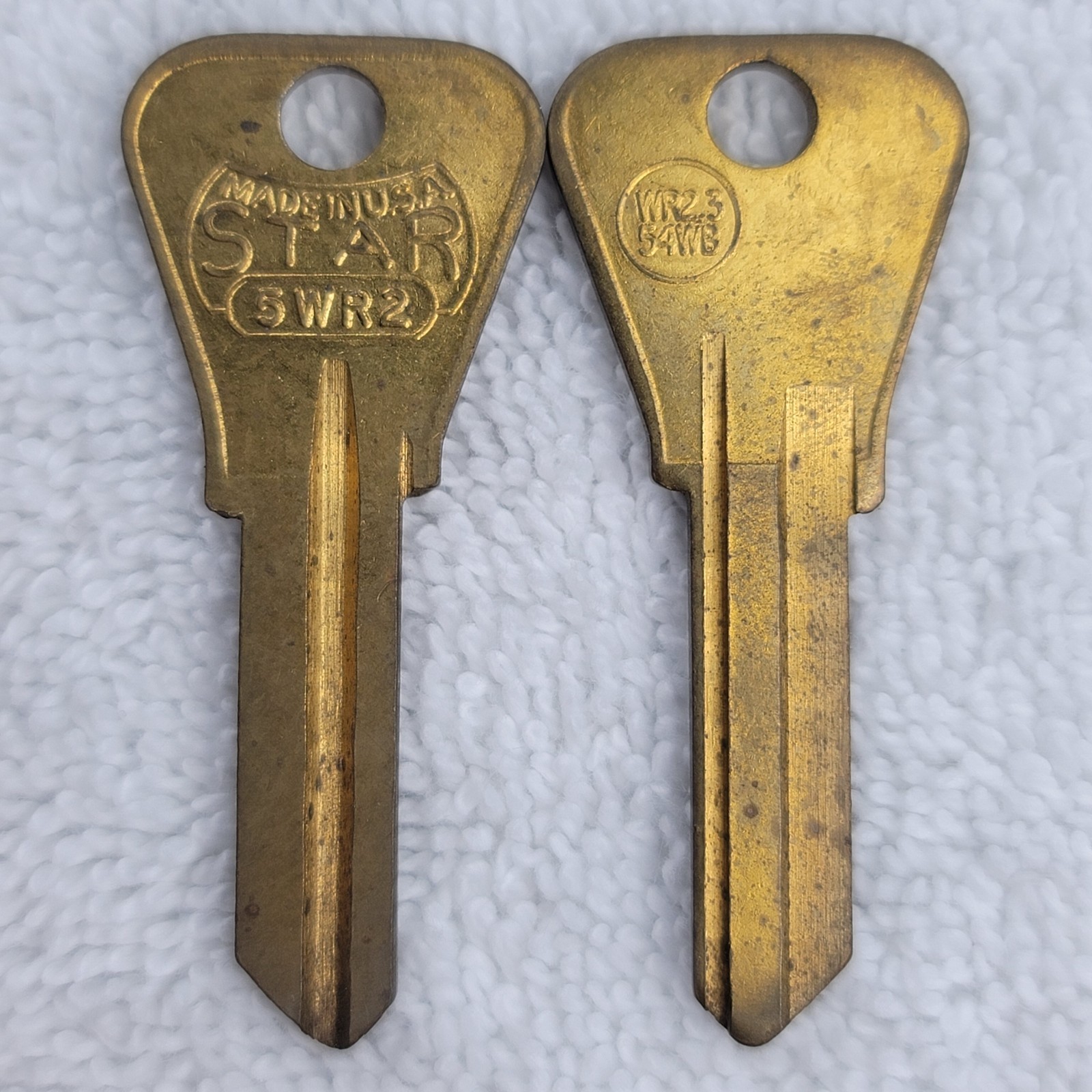 Star 5WR2 Key Blanks Lot of 2 New Old Stock