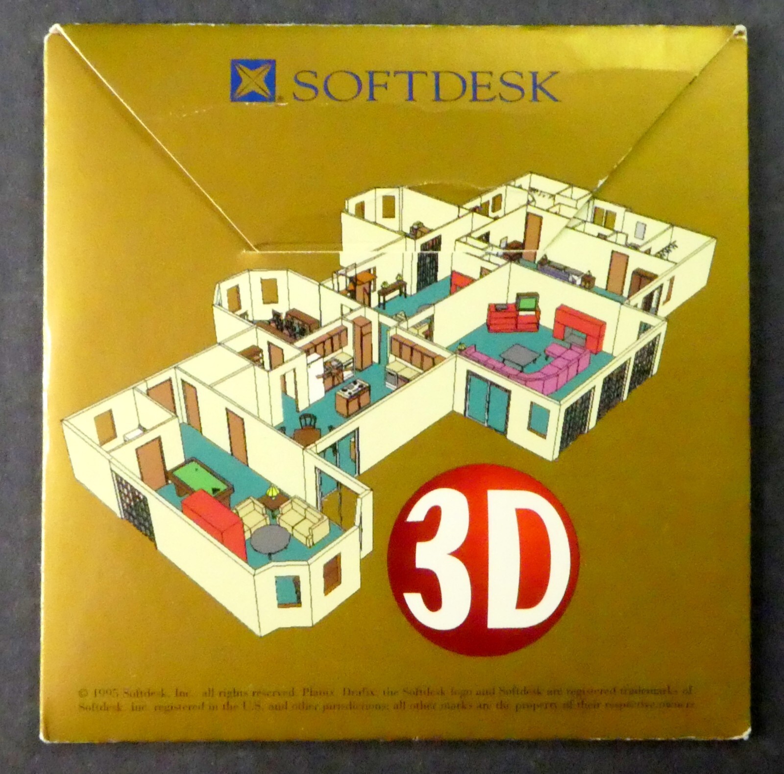 Soft Desk Planix 3D Home Designer (Windows, 1995) 500 Floor Plans