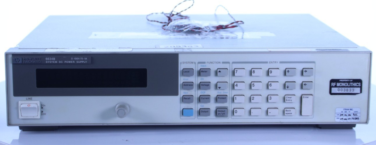 HP Agilent 6634B SYSTEM DC Power Supply 0-100V