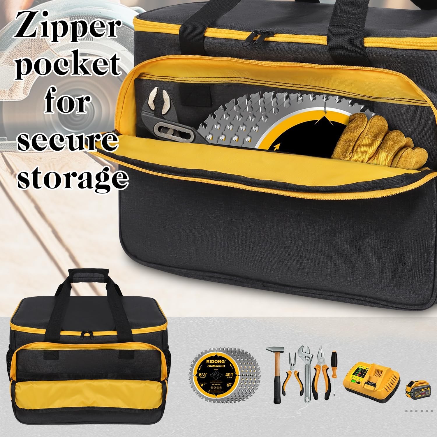 Carry Bag for DEWALT 20V MAX Circular Saw DCS391B/DCS565B,Storage Case for DE...