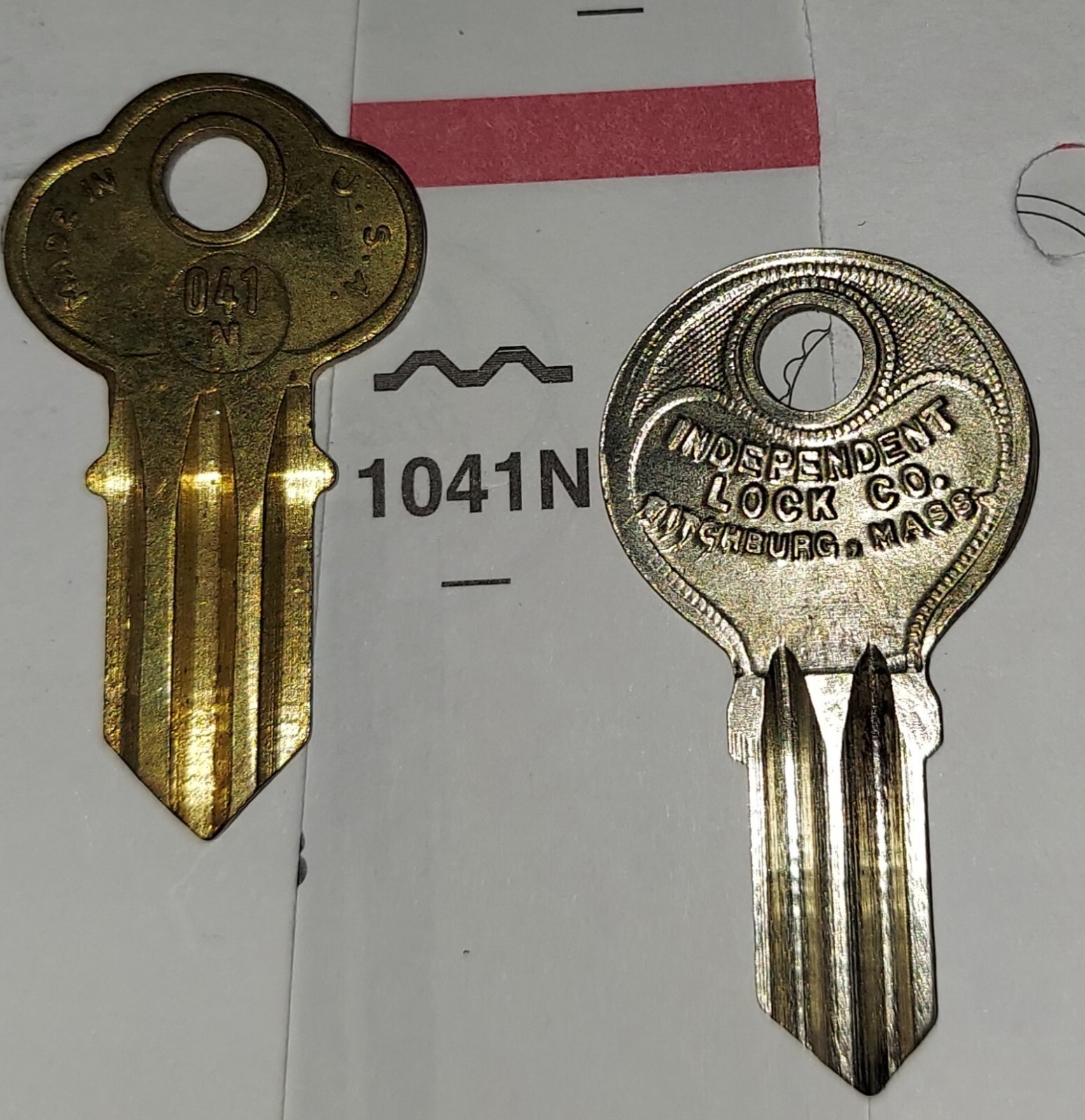 Chicago, 1041N, CHI5, CG6, K4W, 041N, 180S, Vintage Key Blank.
