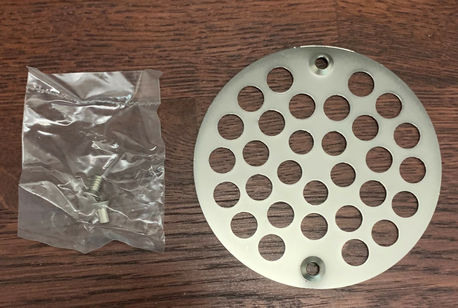 Westbrass 4" O.D. Sold Brass Shower Strainer Cover, Polished Nickel, D3192-05