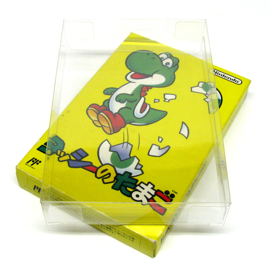 5X NINTENDO FAMICOM LARGE CIB GAME - CLEAR PLASTIC PROTECTIVE BOX - READ!