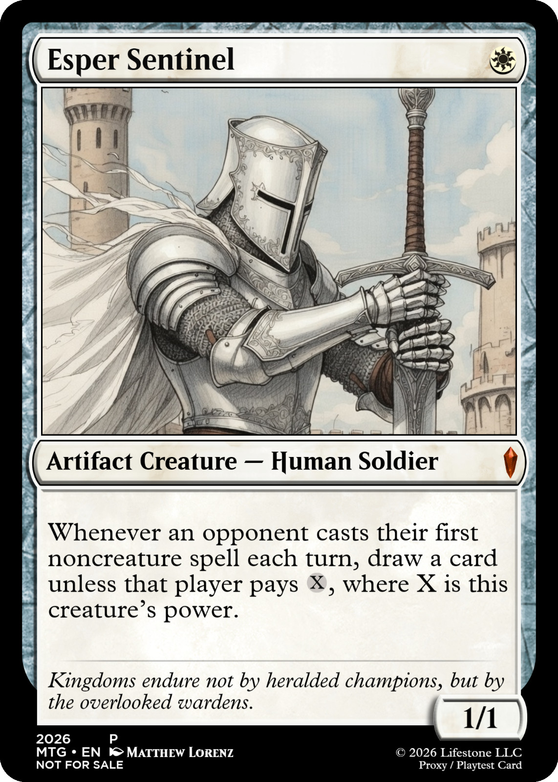 Esper Sentinel - Premium Quality - Not Tournament Authorized