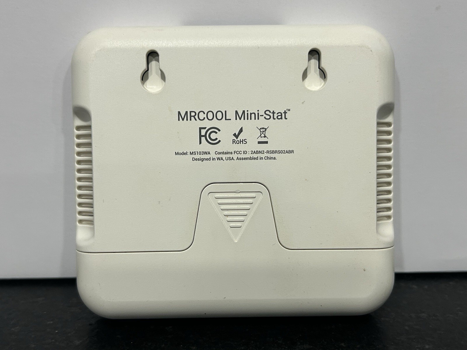 MRCOOL Mini-Stat MS103WA Digital Wall-Mounted Thermostat, White Square Display