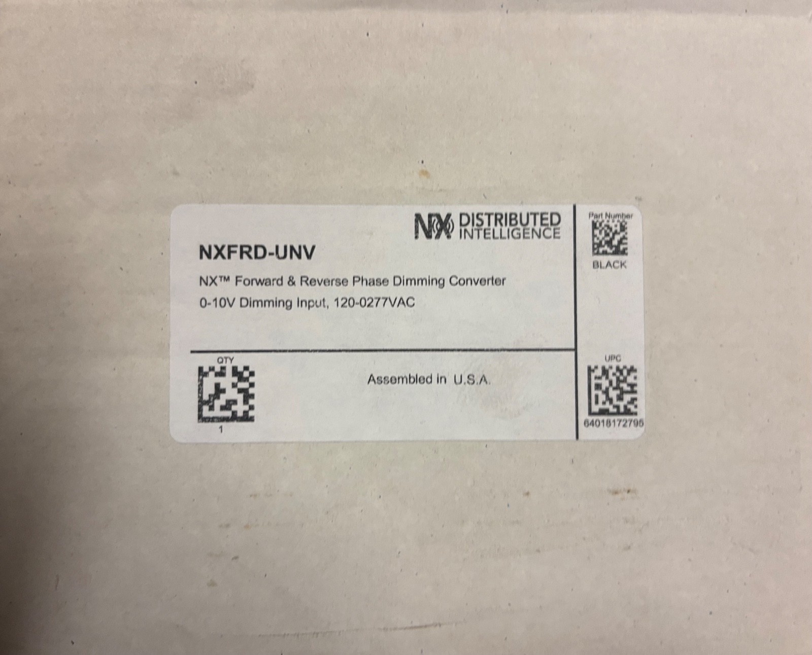 NXFRD-UNI Distributed Intelligence