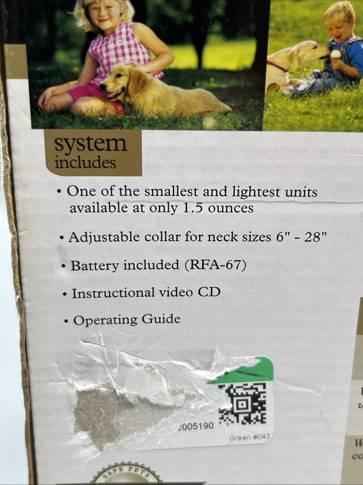 PetSafe PBC-103 Basic Bark Collar Used in Box w/Instructions and New Battery