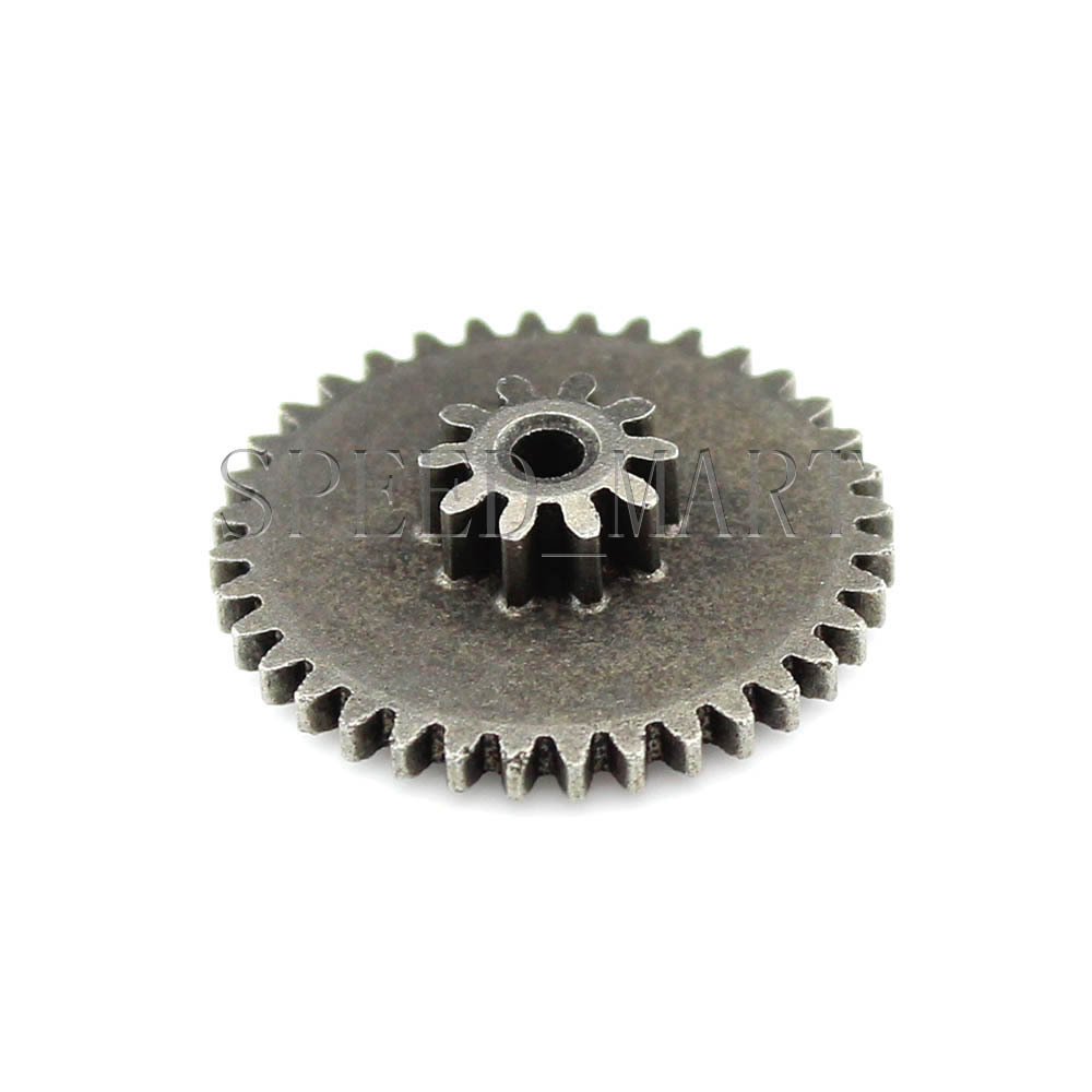 2mm Bore Hole 10T-0.6M 36T-0.5 Module Metal Double Gear Wheel Reduction Gear