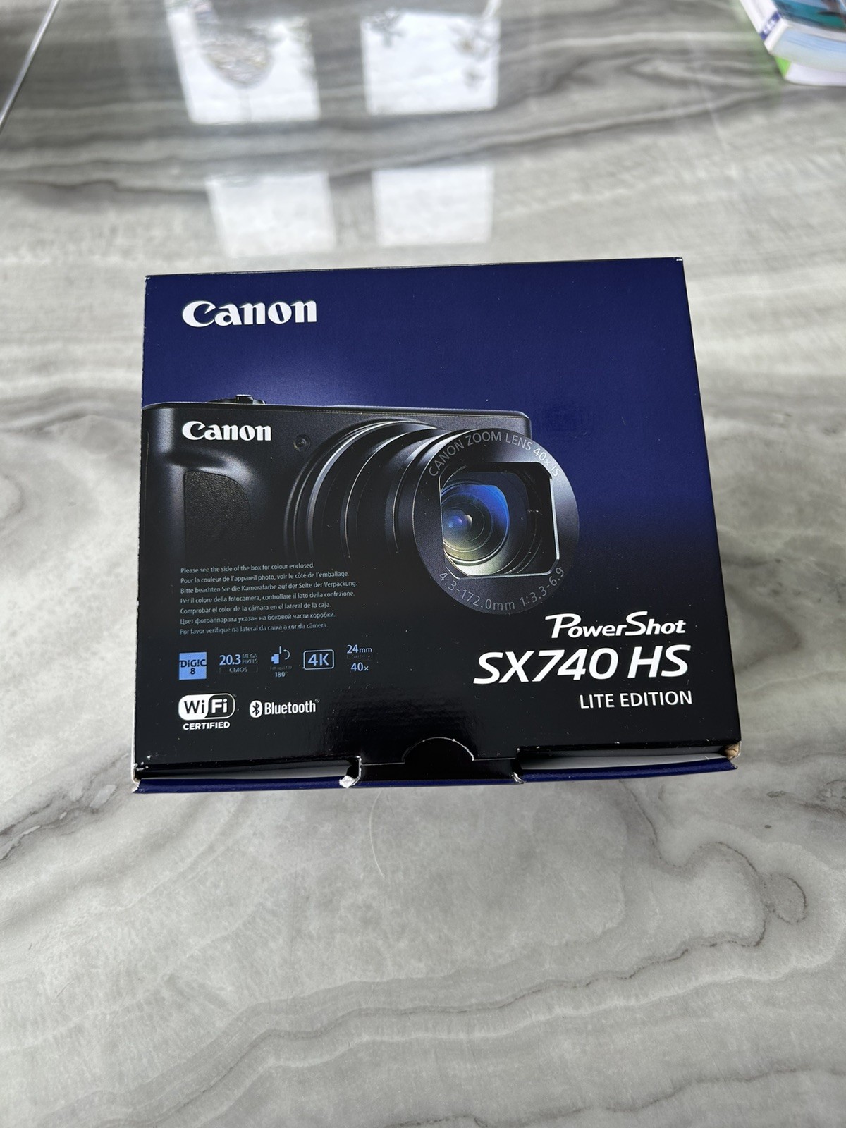 Canon PowerShot SX740 HS Lite 20.3MP 4K Digital Camera 40x Zoom Black New Sealed