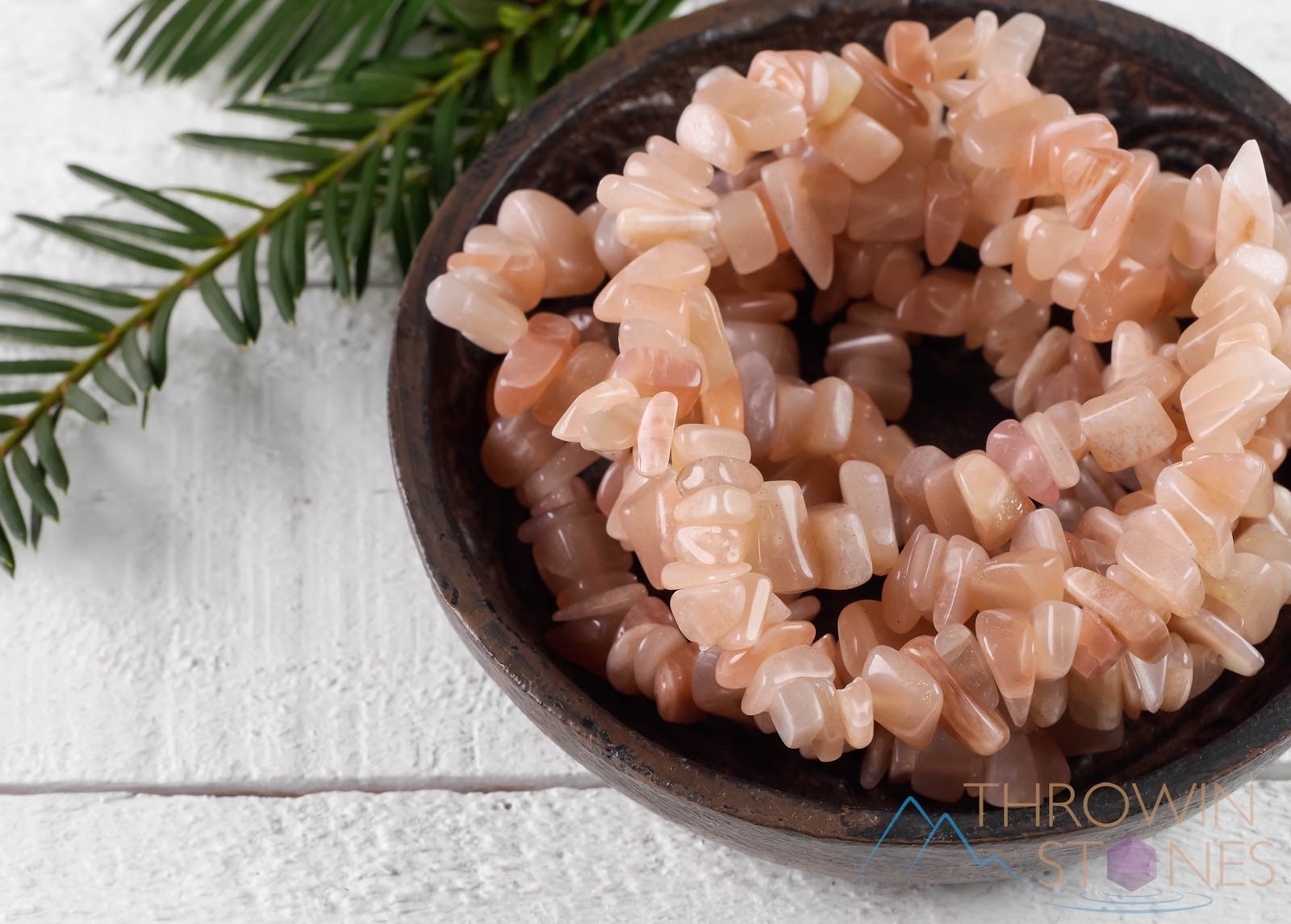 SUNSTONE Crystal Bracelet - Chip Beads - Healing Beaded Handmade Jewelry, E0830