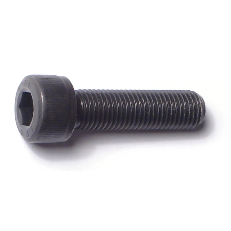 8mm-1.0 x 30mm Black Oxide Knurled Hex Socket Cap Screws (8 pcs.)