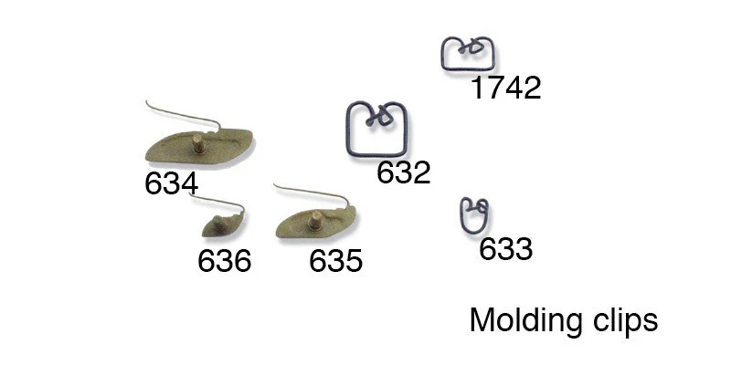 1955-1957 Chevy Universal Moulding Clip Bulk Package of 50 - 632A Danchuk