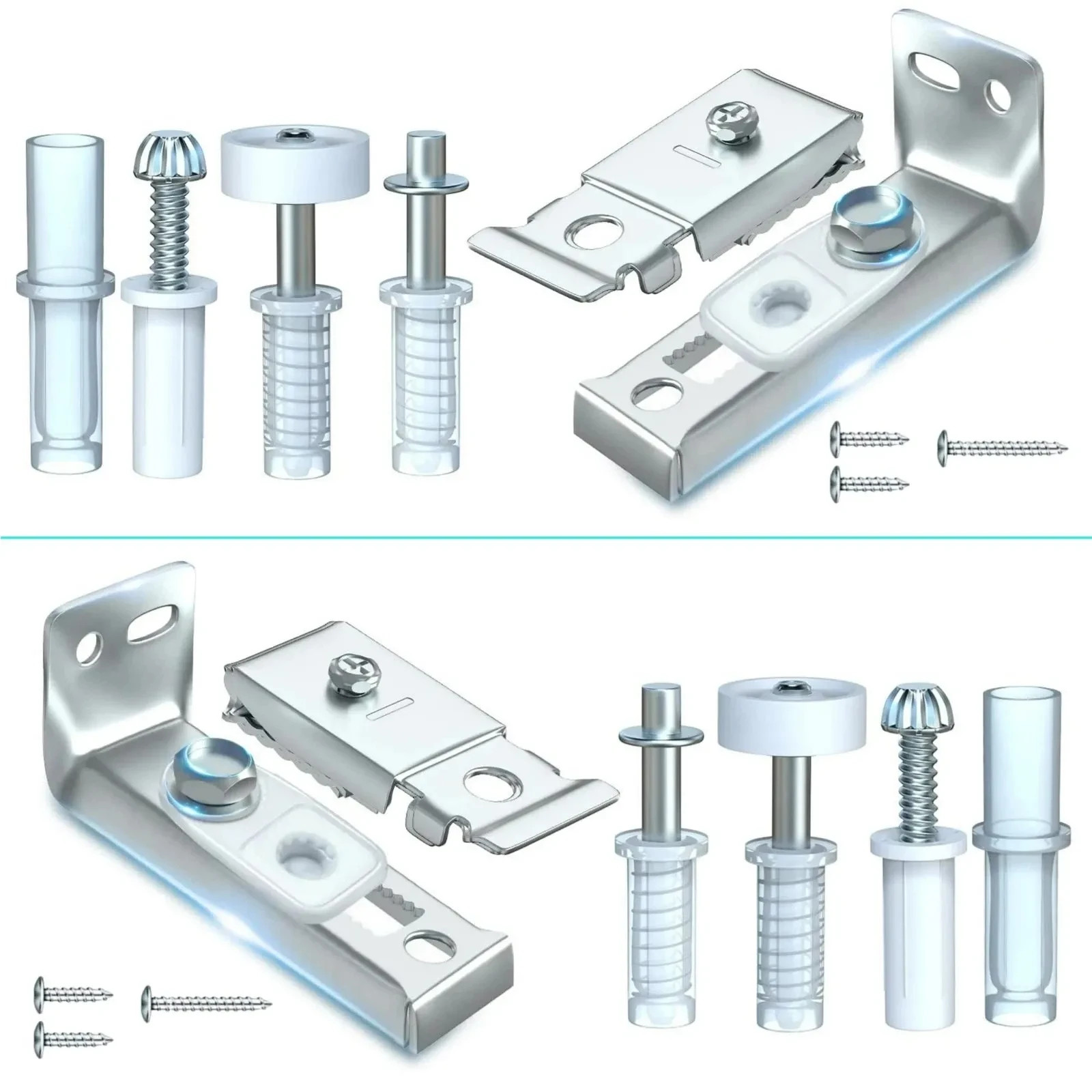 2 Pack Bifold Door Hardware Repair Kit - Ideal Replacement Parts for Bi - Fold &