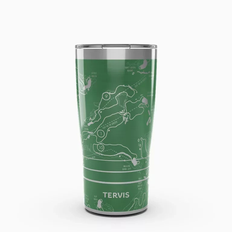 Tervis Golf Course Map 20oz Stainless Steel Travel Tumbler – BentGrass Collectio