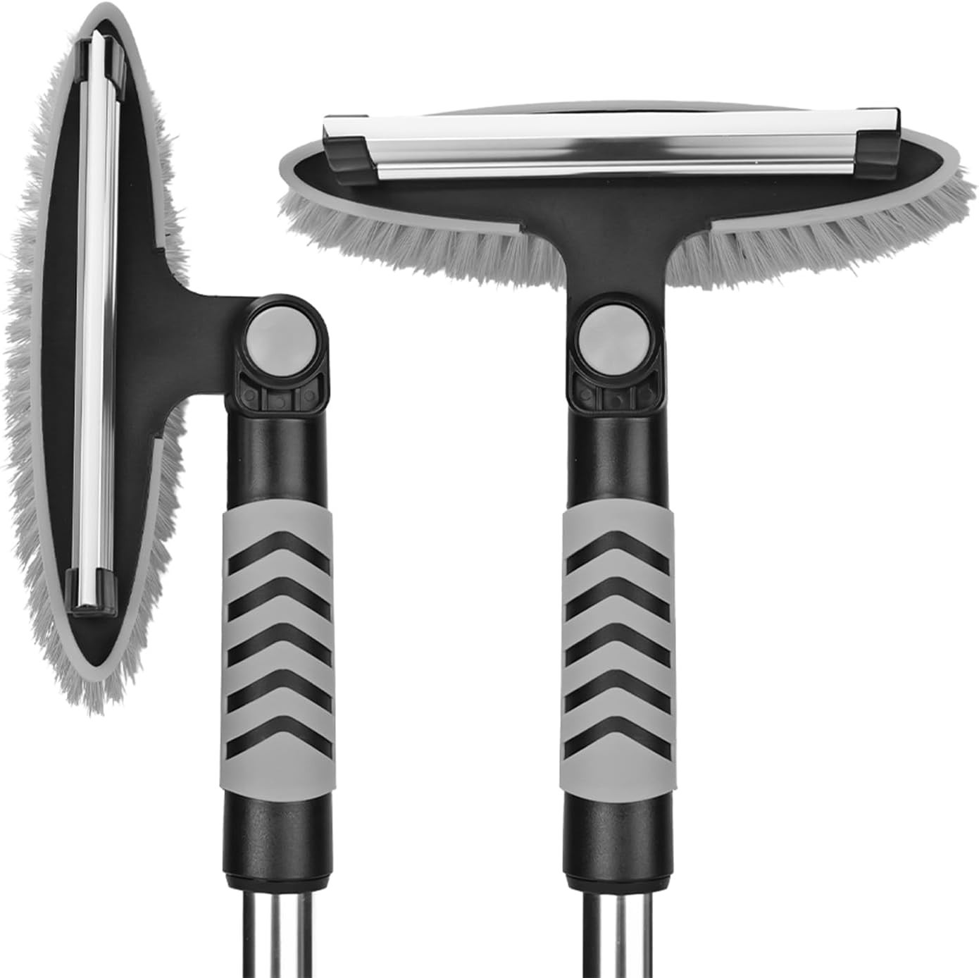 Compact 42.4" Snow Brush & Ice Scraper with Detachable Handle - Cars & SUVs
