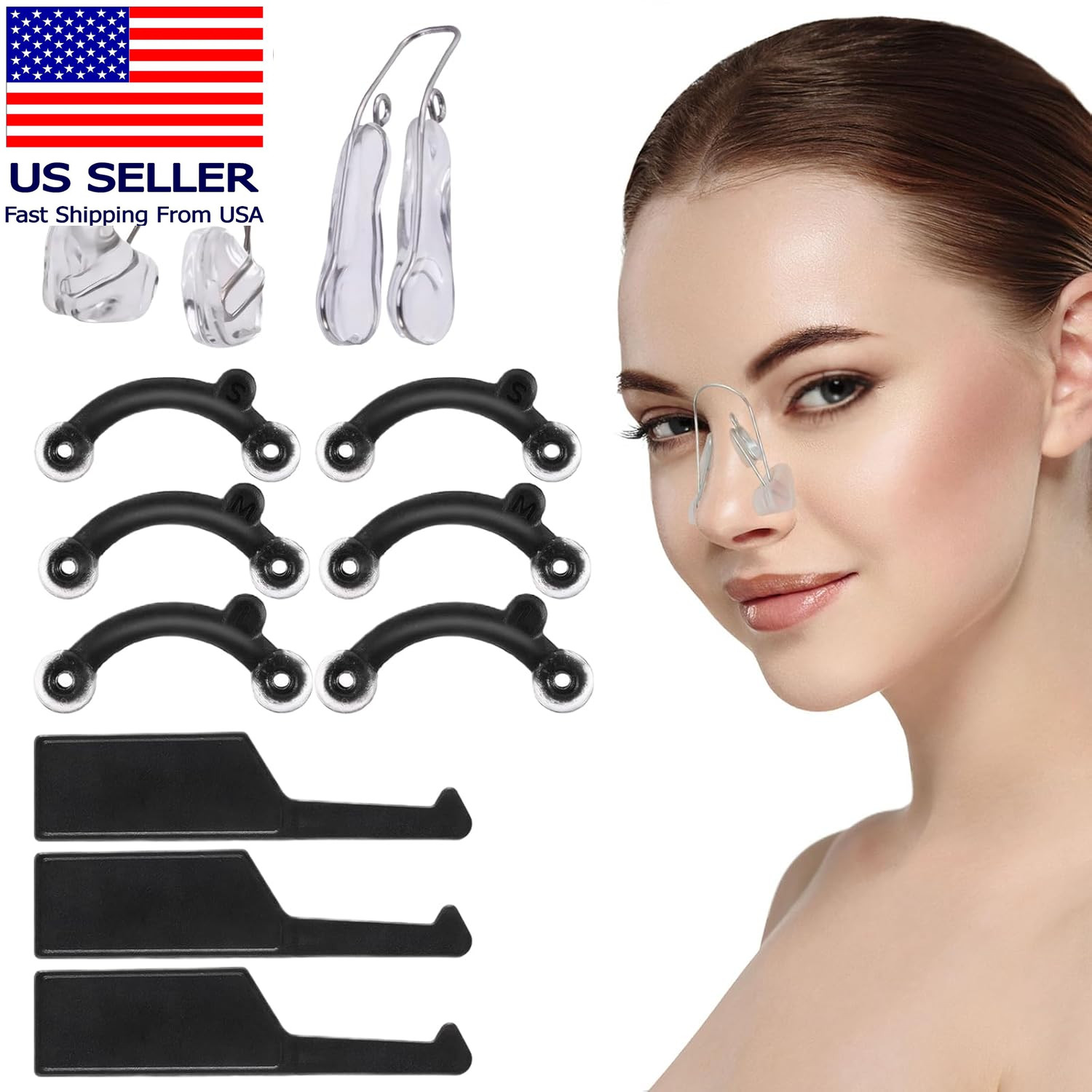 5 Pcs Nose Lifter - Nose Shaper Clip ＆ Instant Nose Lift Kit, Painless Straighte
