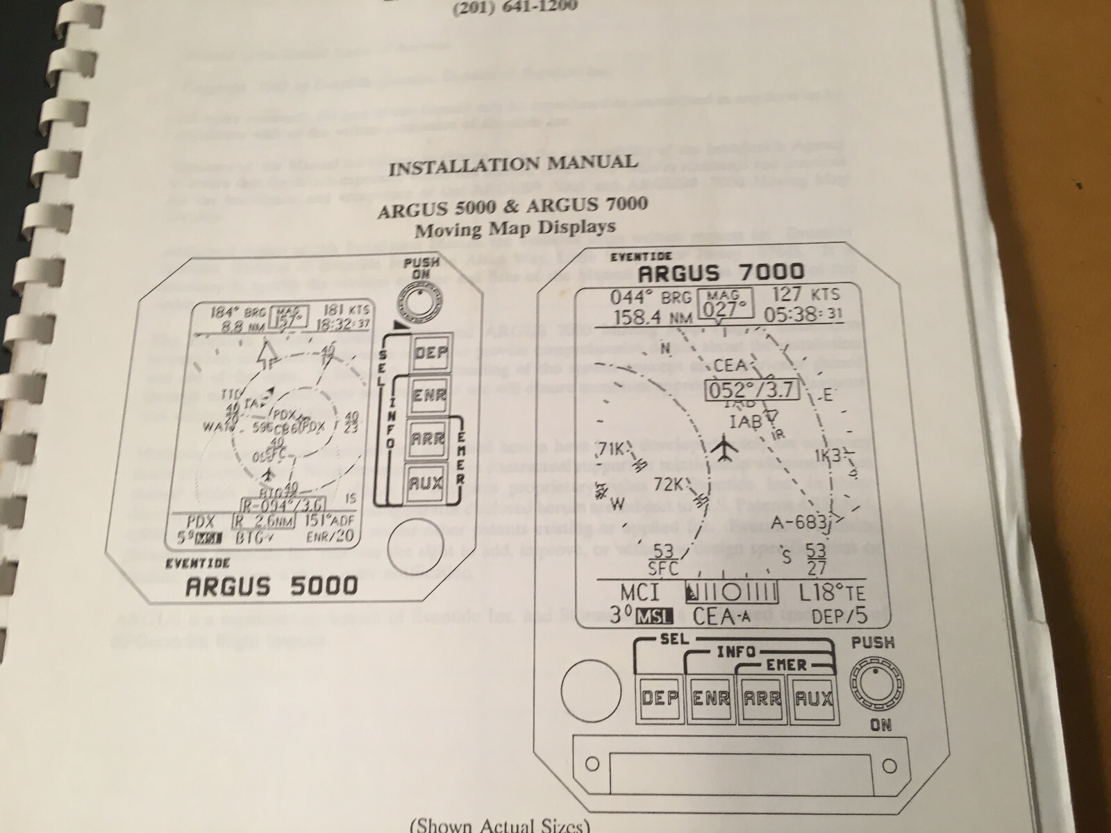 Evintide ARGUS 5000 & ARGUS 7000 Install Manual.
