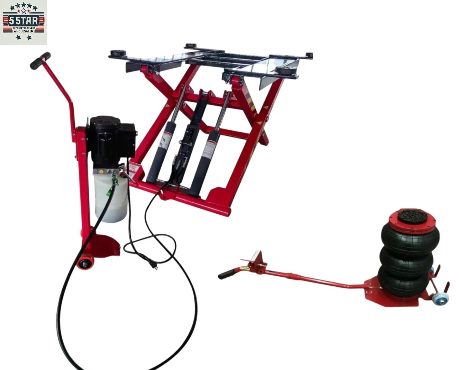 6,000 Lbs MID RISE 48" High  Vehicle Scissor Lift  MECHANIC LIFT HOIST 110V
