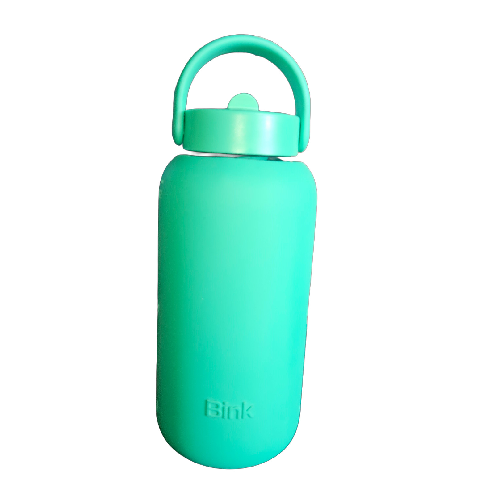 Bink Day Bottle 27oz Emerald Green | Flip Cap Glass Water Bottle | Hydration Tra