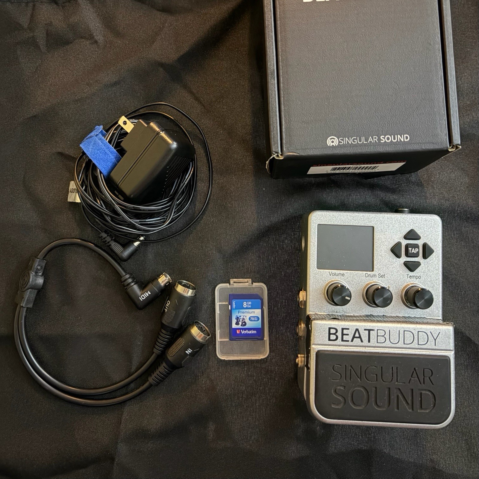 Singular Sound BeatBuddy Guitar Pedal Drum Machine Open Box