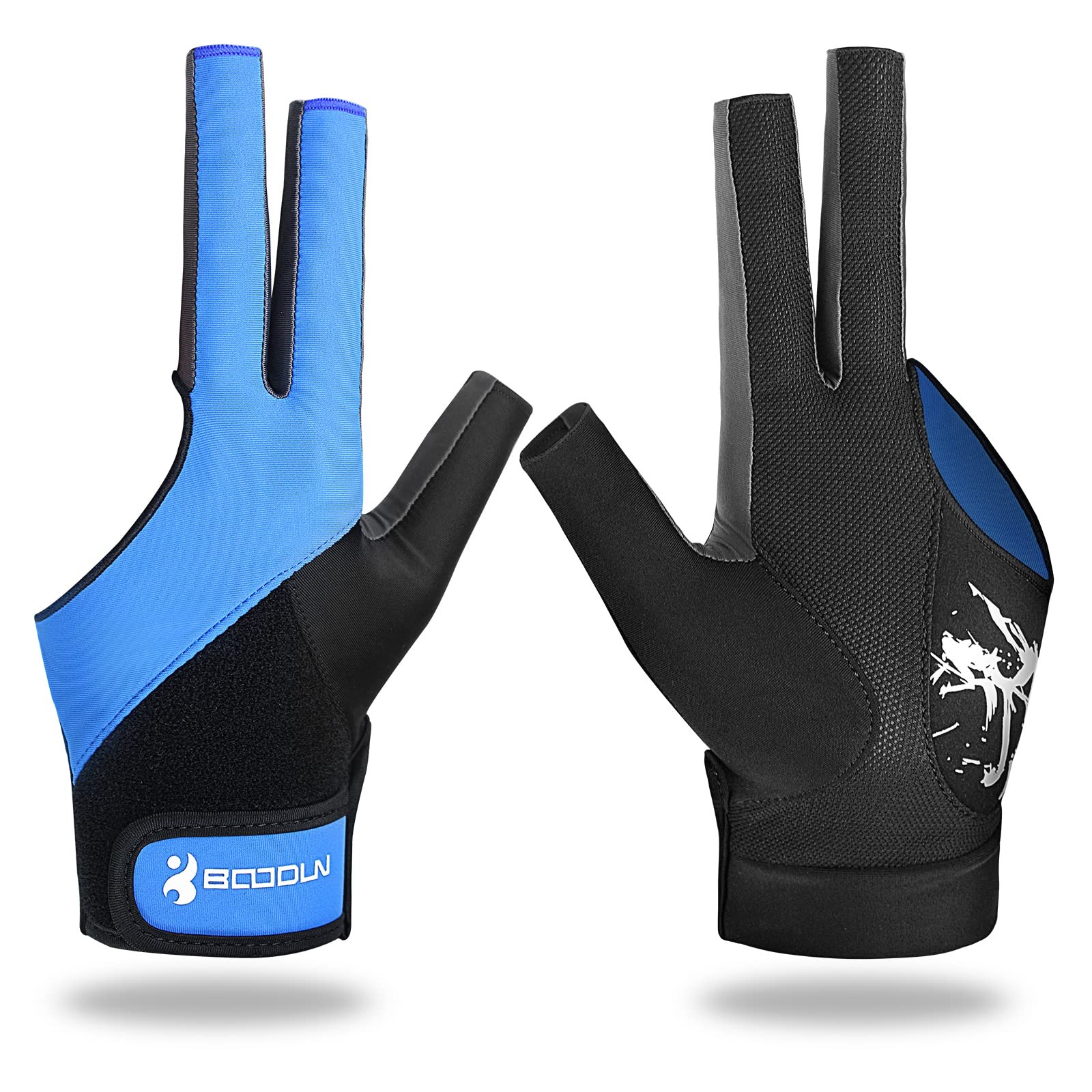 Billiard Pool Gloves for Left Hand 3 Finger, Splicing Process, Snooker Cue Sp