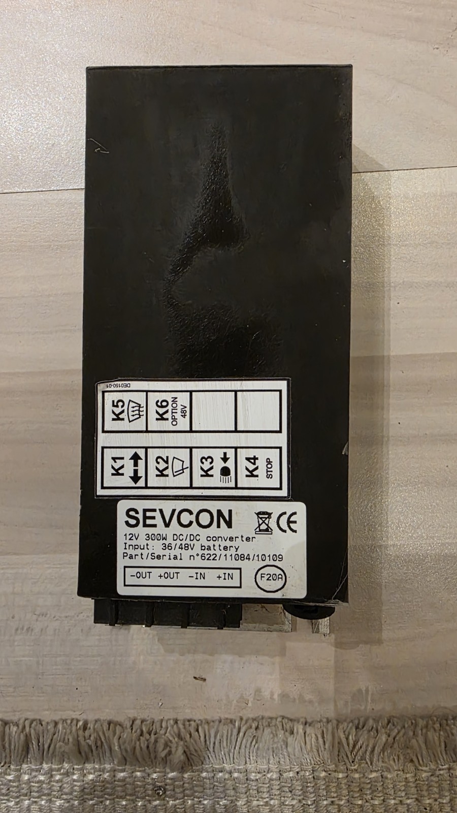 SEVCON MillipaK DC/DC Converter 12V 300W, Manufacturer No. 633T45307