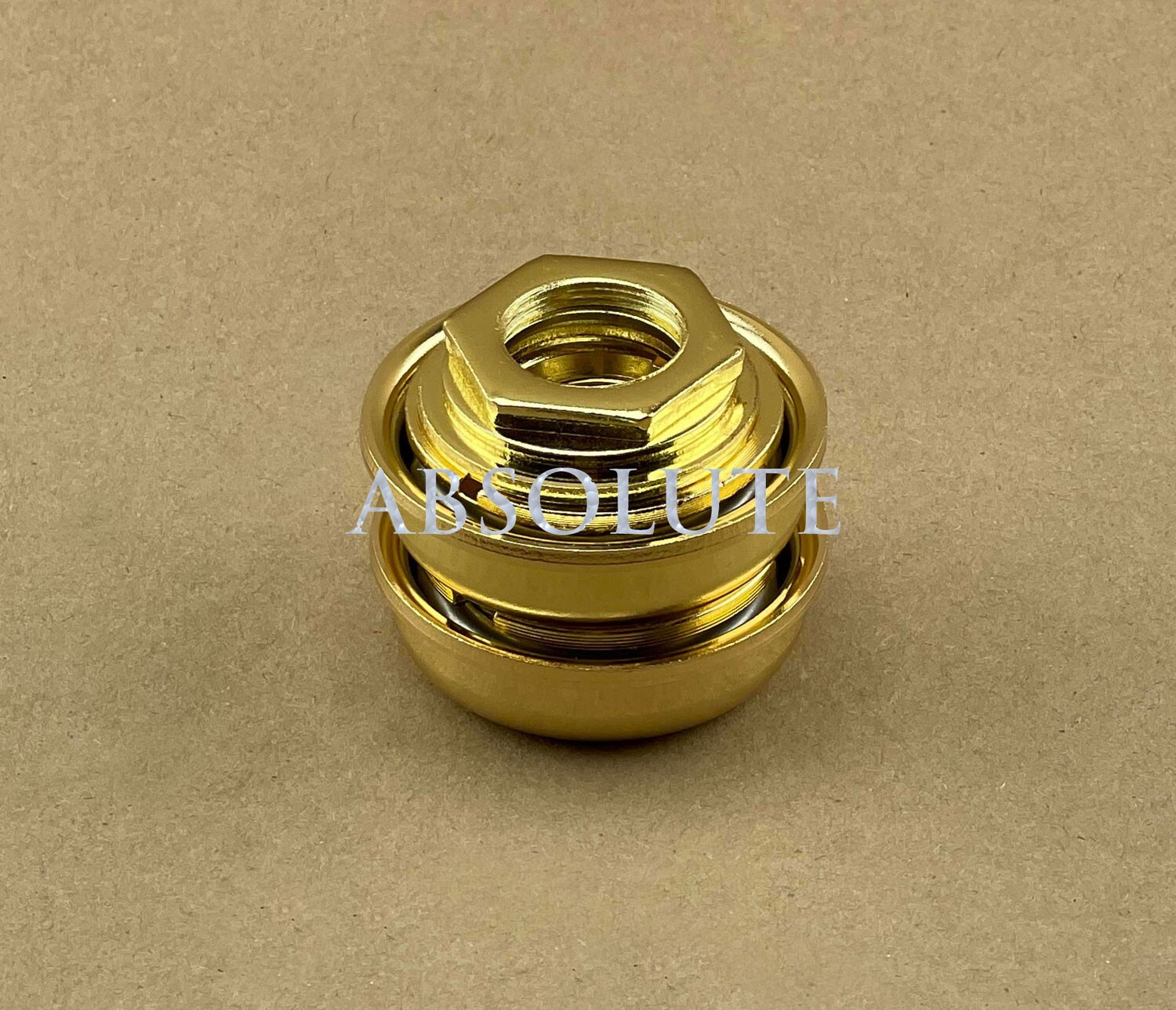 GOLD 24 TPI 1 PIECE CRANK BOTTOM BRACKET CRUISER BICYCLE BMX VINTAGE TANK BIKE.