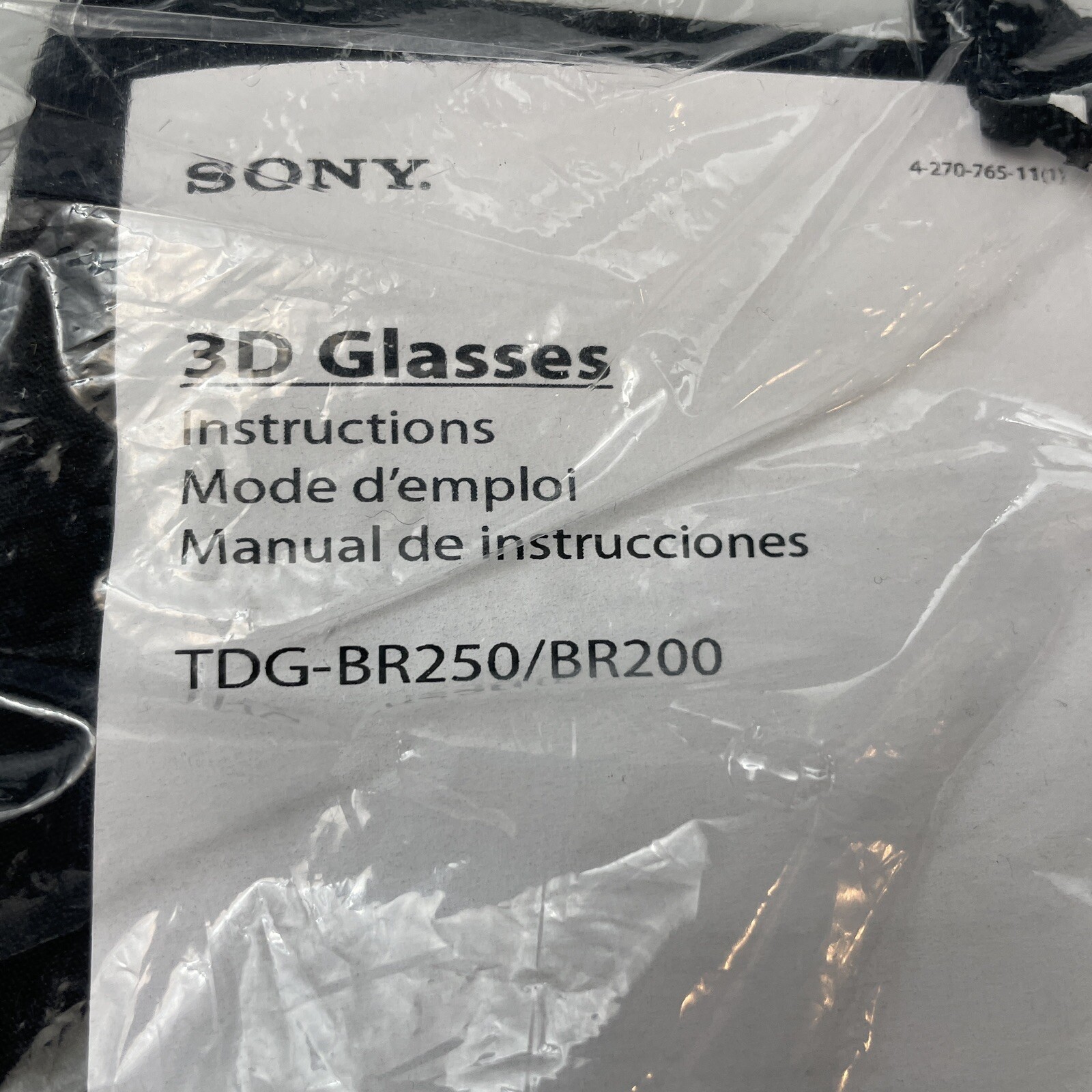 Sony Active 3D Glasses For Bravia TV With USB Cable EUC