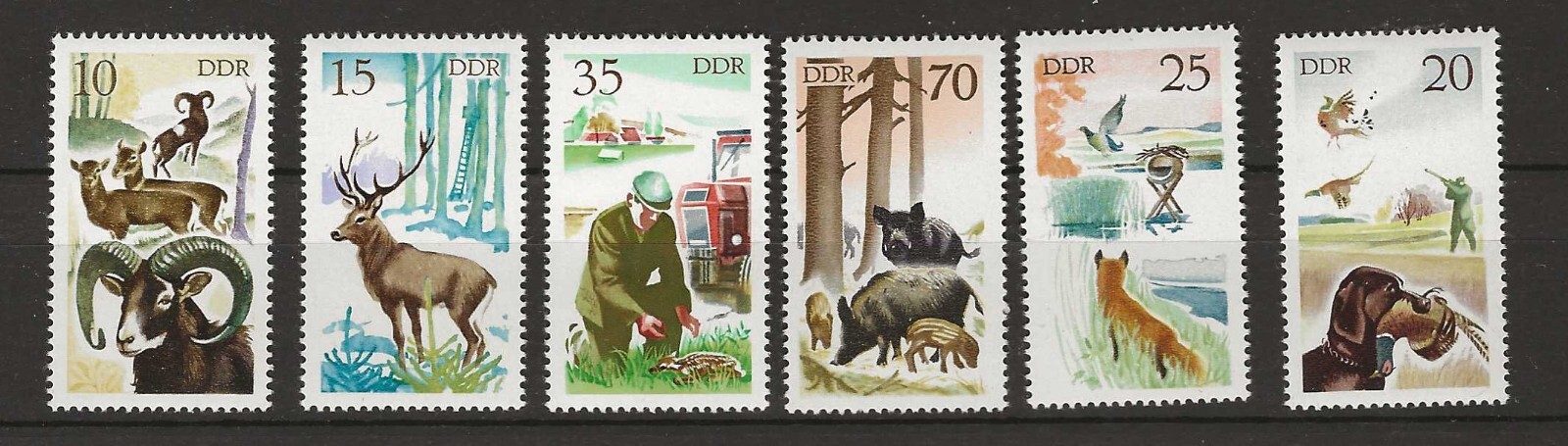 Germany 1977 birds hunting  MNH    (a601)
