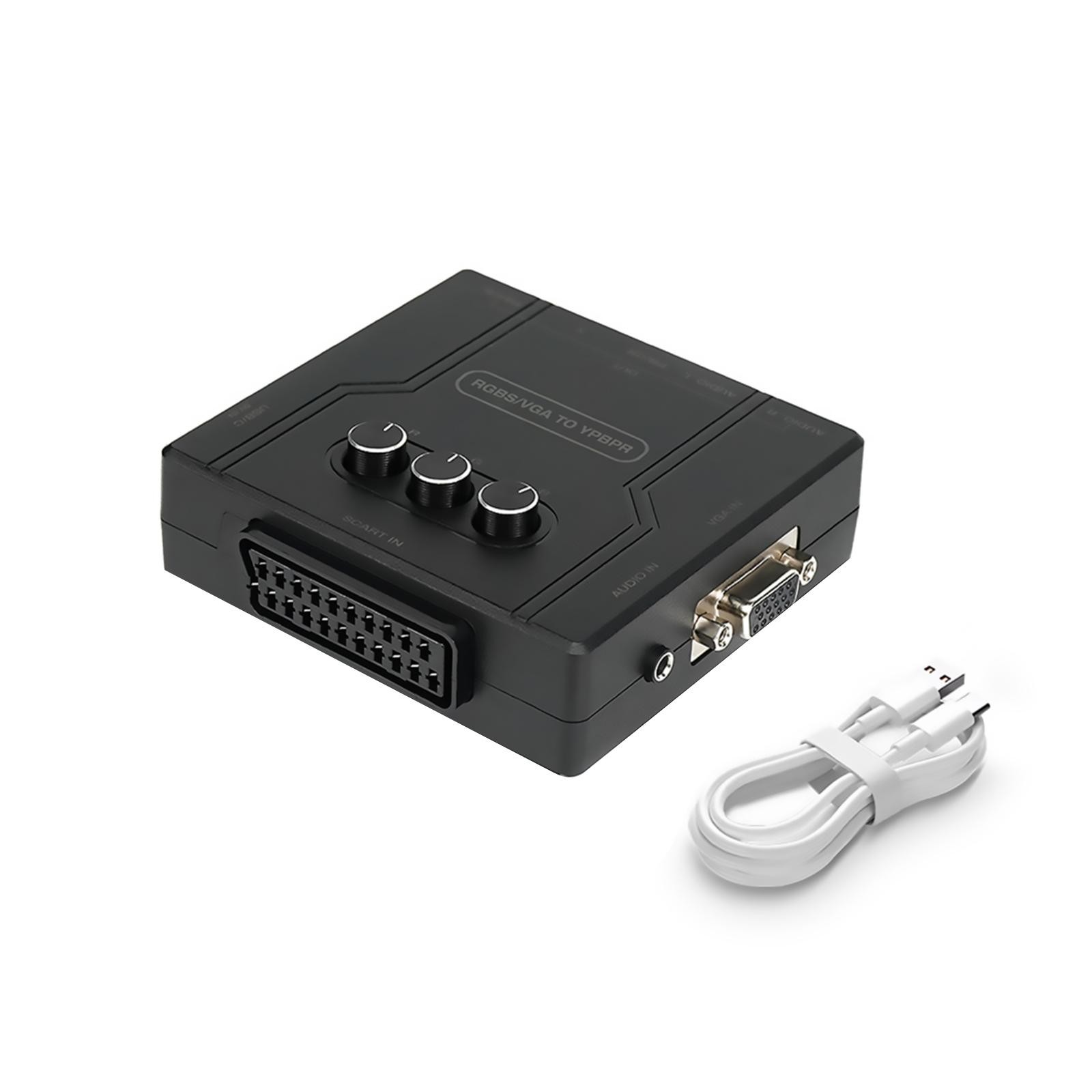 RGBS VGA to YPBPR Component Converter SCART to YPBPR for N64 PS1 PS2 Dreamcast