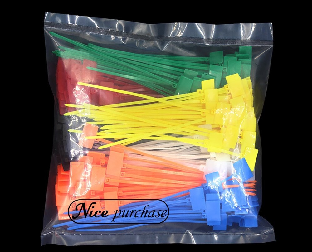 250pcs 6 inch Wire Zip Ties -locking Plastic Nylon Cable Ties Multicolor Netw...