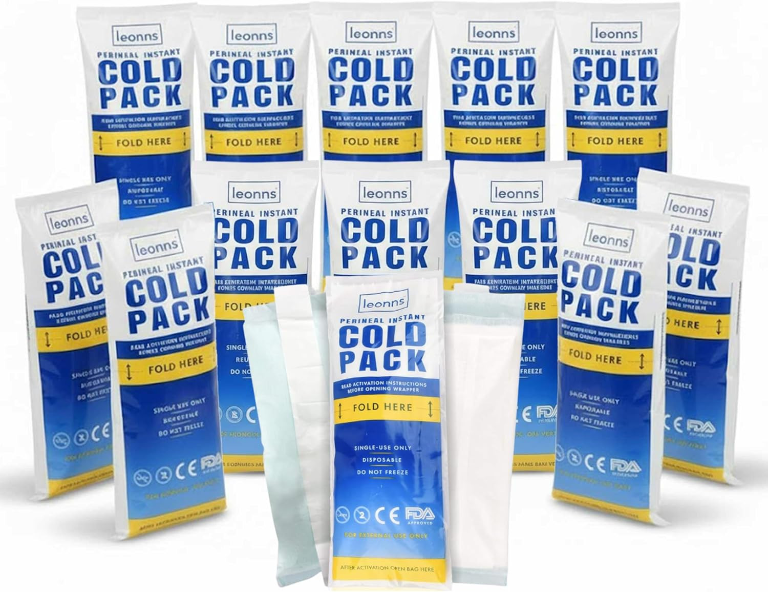 ® Instant Perineal Ice Packs for Postpartum W/Adhesive Strip | Perineal Cold Pac