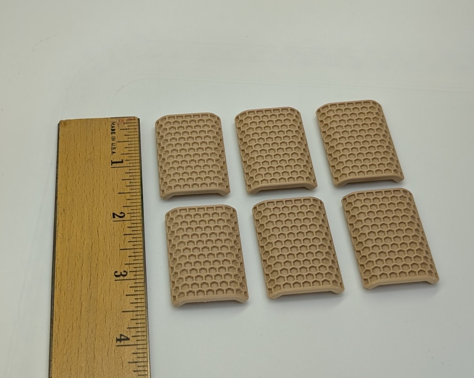 6-Pack of M-Lok Rail Cover SNAP-IN Slot Covers for MLOK System Black/Tan USA