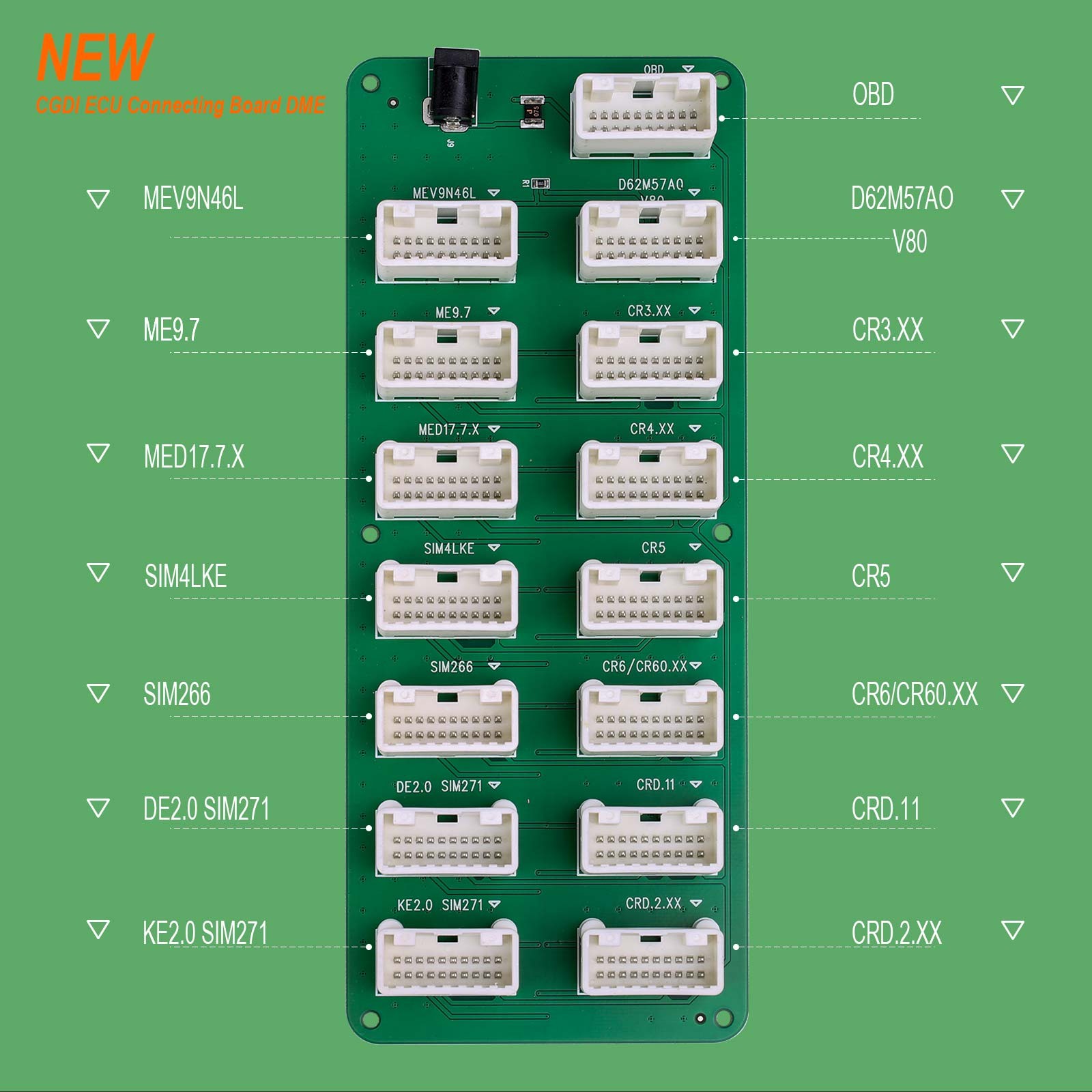 CGDI E-CU Connecting Board DME Cable for E-CU Test/ Programming/Clearing,Update