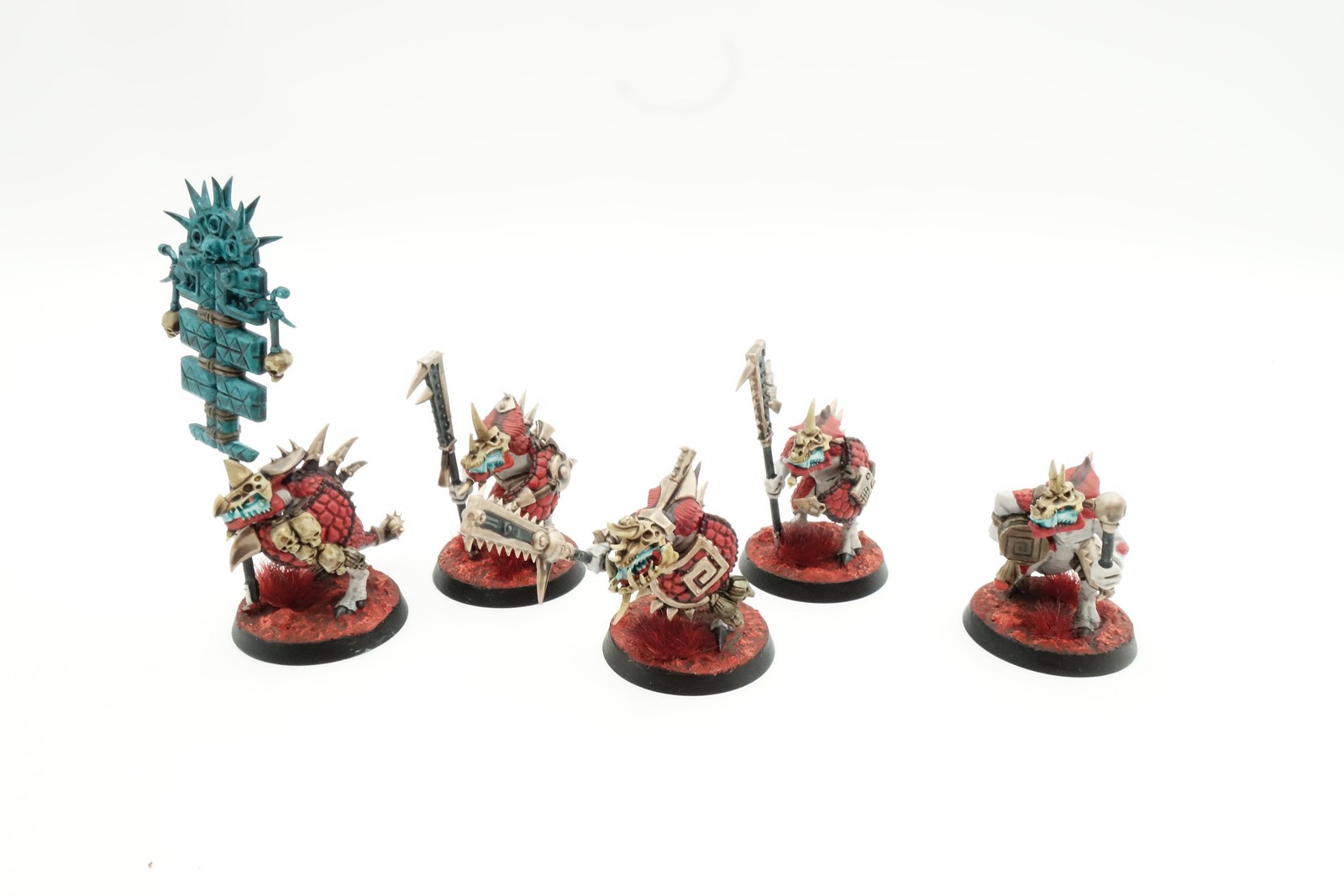 Saurus Guard [x5] Seraphon [Warhammer AOS] Painted