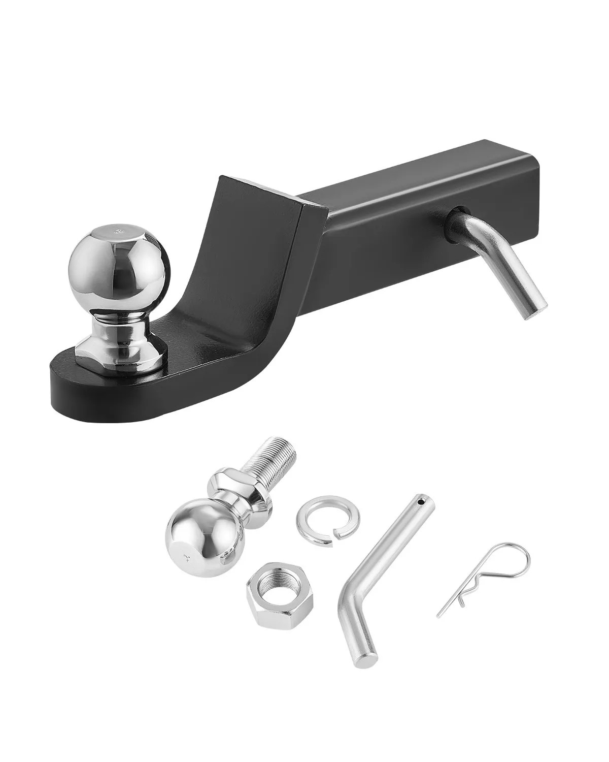 VEVOR Trailer Hitch, Fits 2 Inches Receiver, Trailer Hitch Ball Mount with 2 Inc