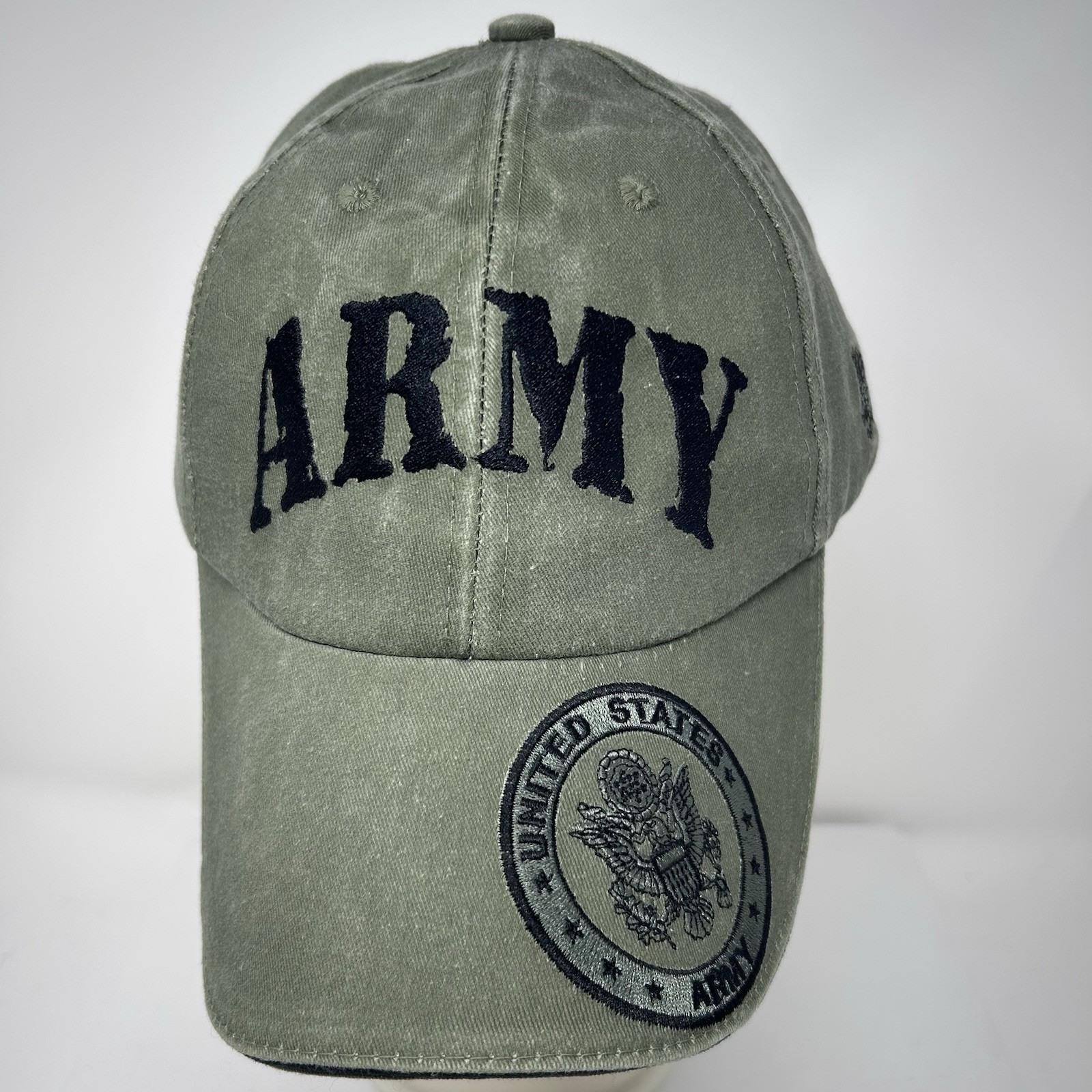 US Military Army Embroidered Emblem Green Baseball Cap Hat