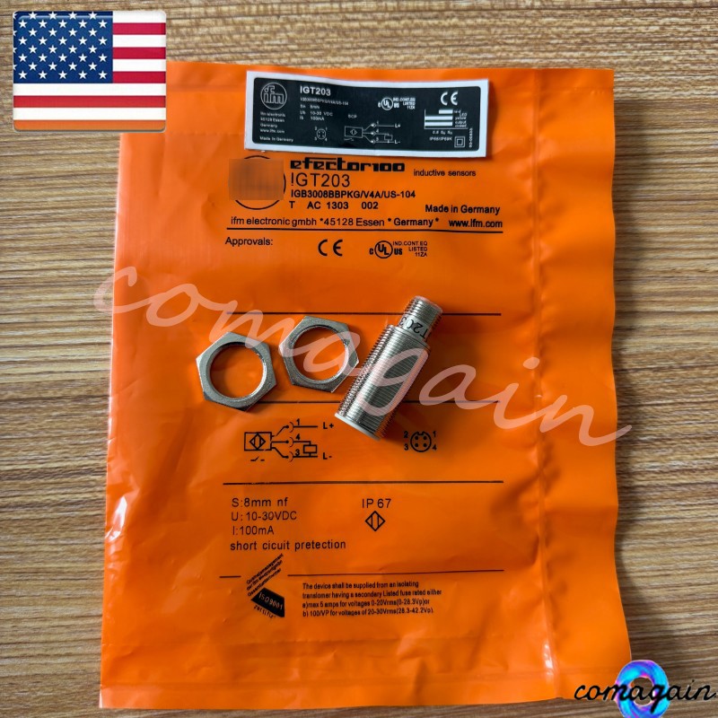 IGT203 NEW INDUCTIVE SENSOR PROXIMITY SWITCH For IFM IGT203