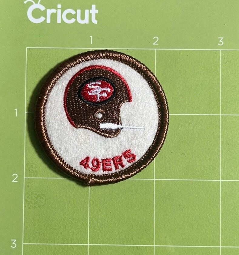 RARE SAN FRANCISCO 49ERS NFL FOOTBALL VINTAGE PATCH 2.25”
