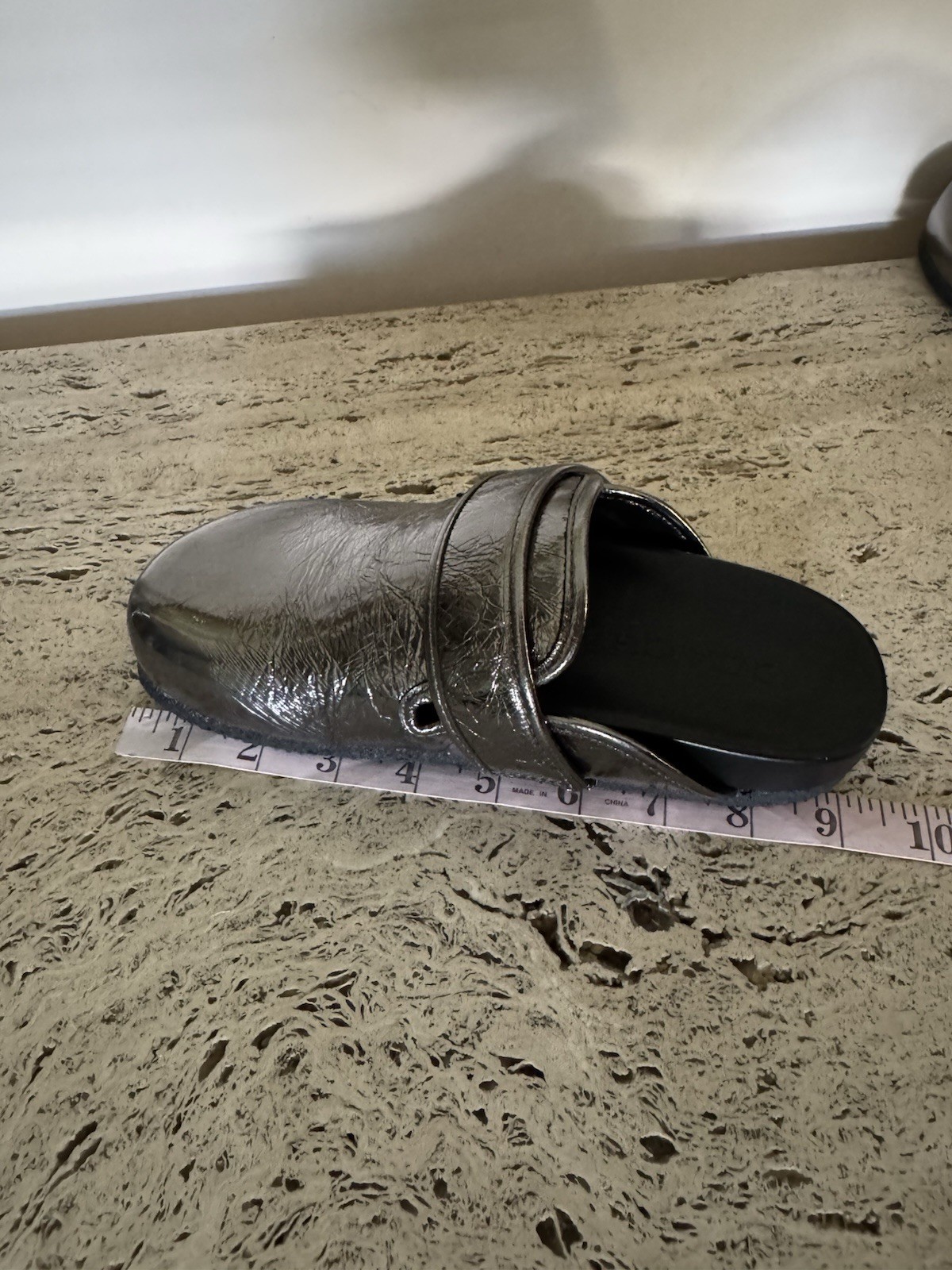 NWOB Coach 'Blake' Silver Metallic Clogs. Size 5. MSRP $150