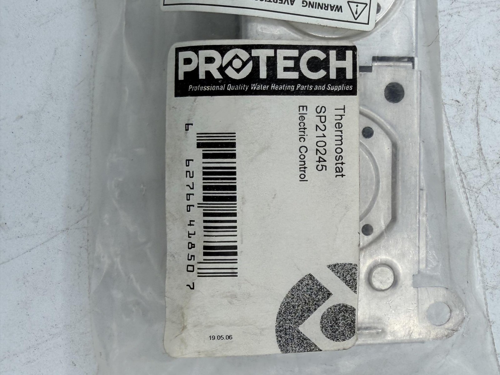 Protech SP210245 Thermostat Electric Control Silver Adjustable Water Heater