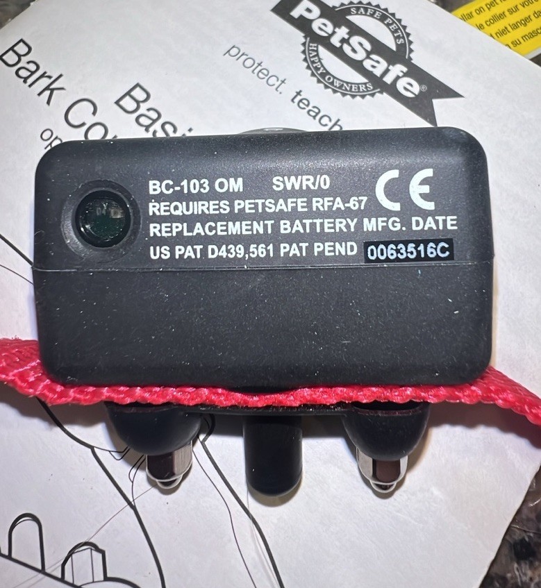 PetSafe Wireless BC-103 Basic Dog Bark Control Training Collar w/New Battery