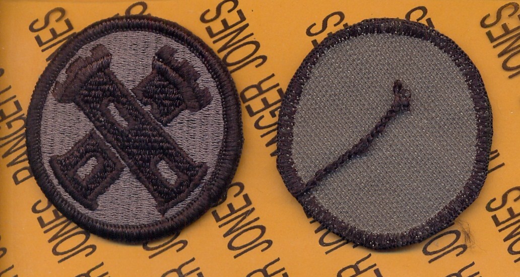 US Army 16th Engineer Brigade ACU w/ hook ~2.5" uniform shoulder patch m/e