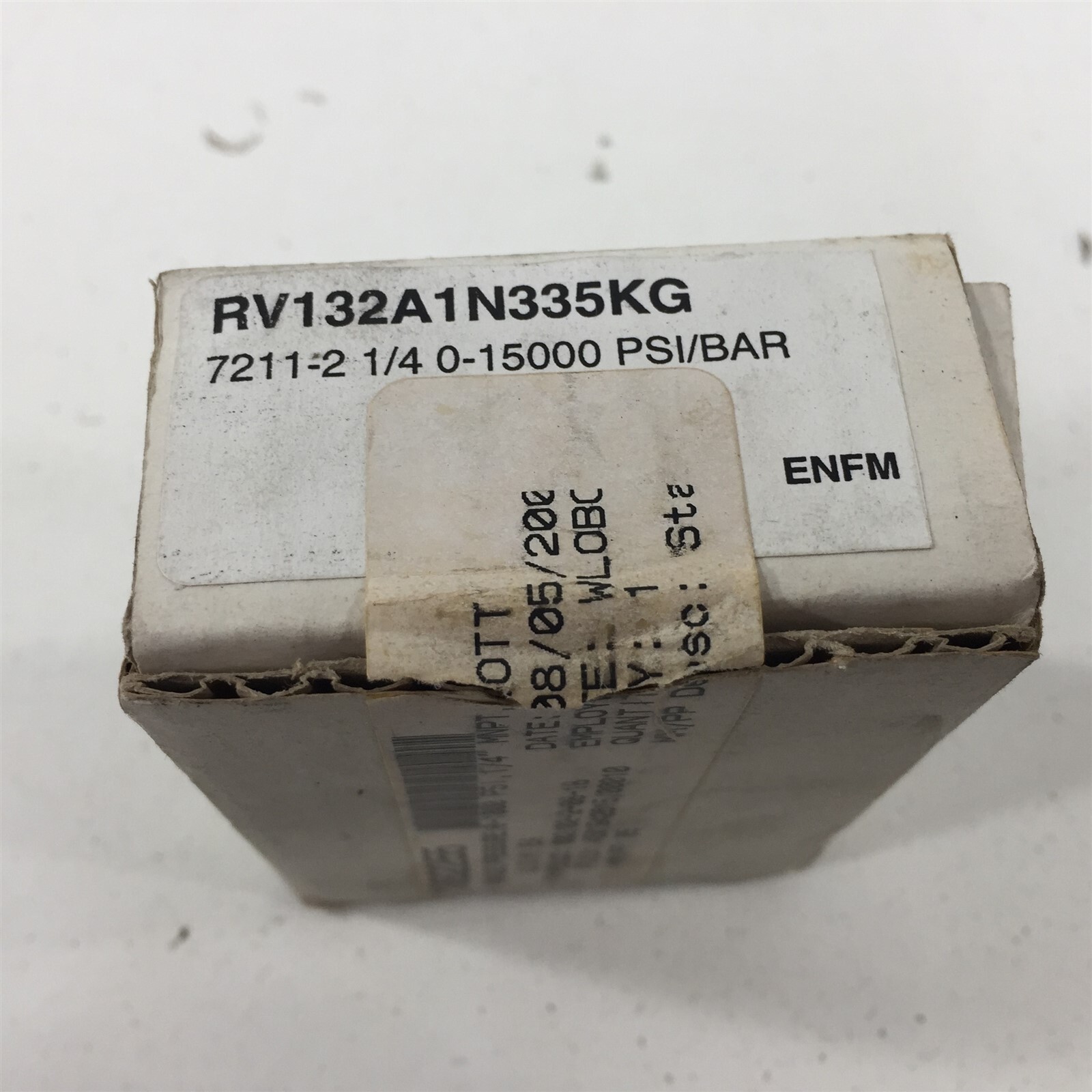 ENFM RV132A1N335KG Pressure Gauge 0-15000PSI 1/4"NPT Bottom 7211-2