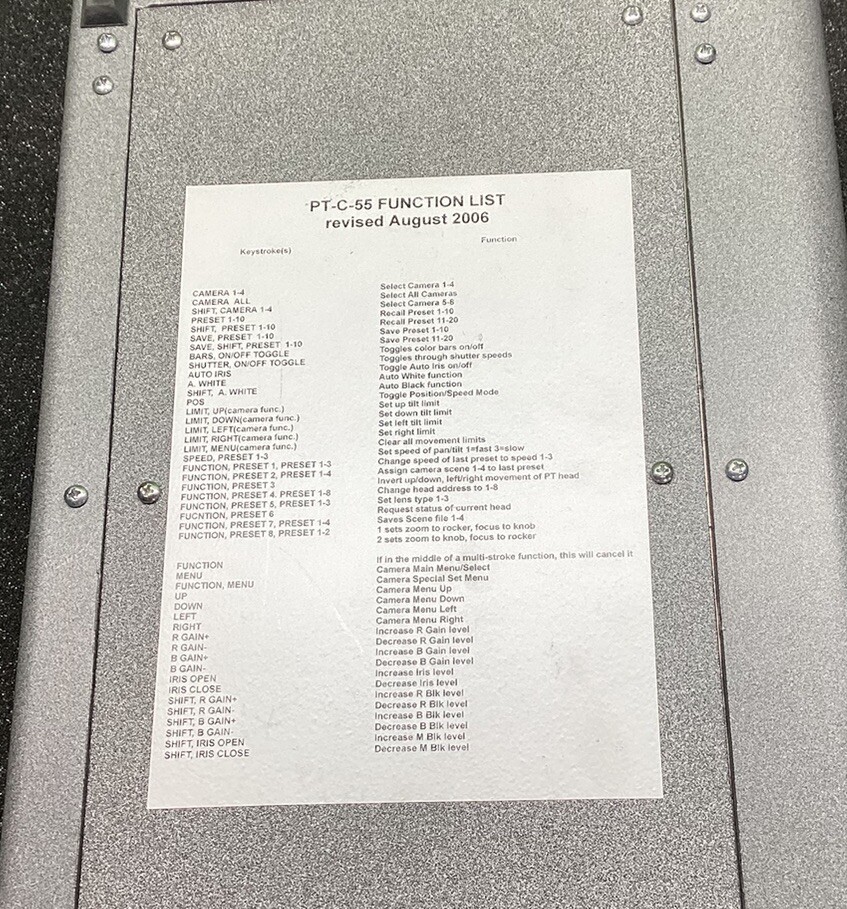 Eagle Ptc-55 Pan Tilt Camera Controller